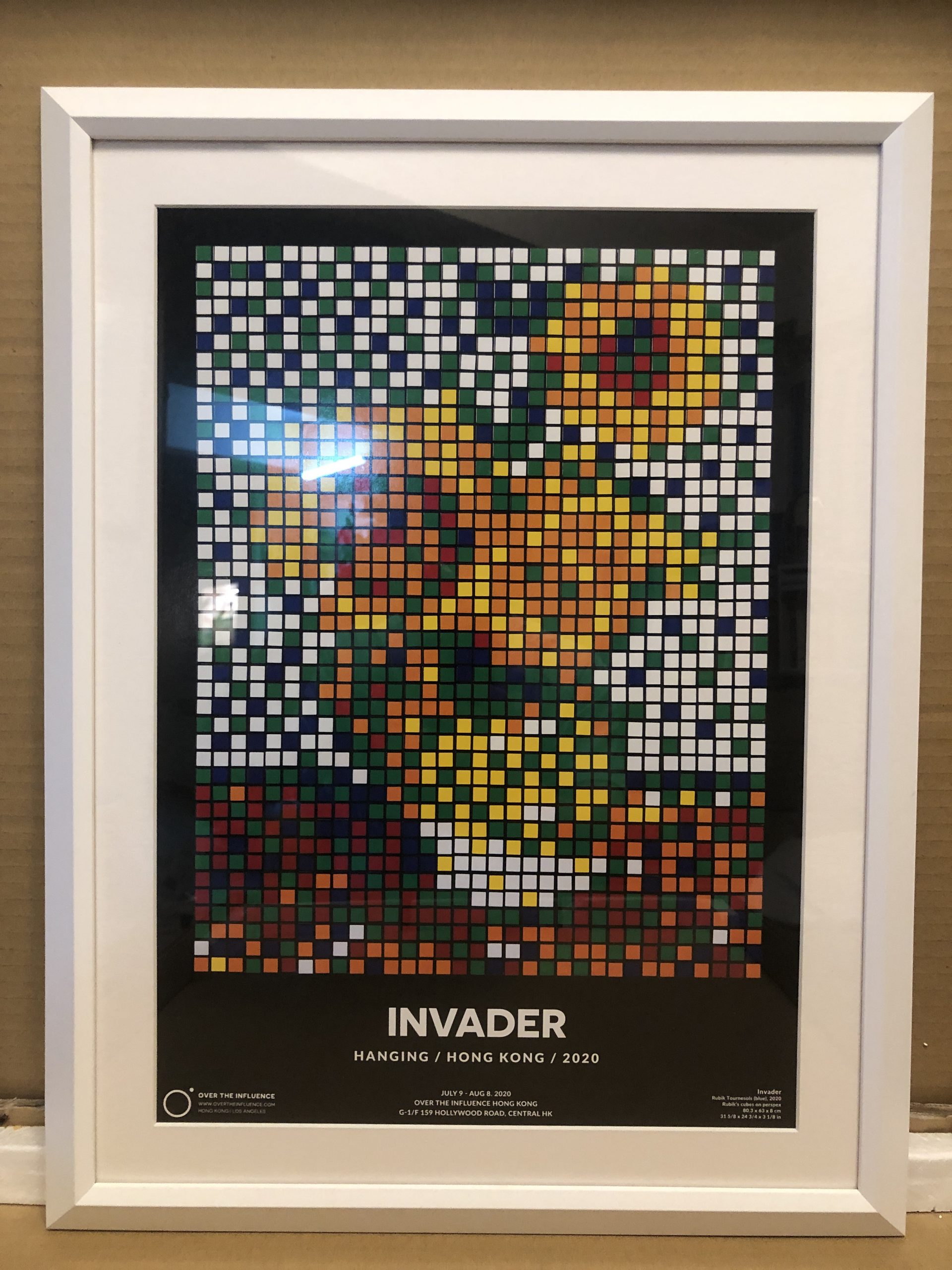 INVADER 2020 Framed Limited Exhibition Poster